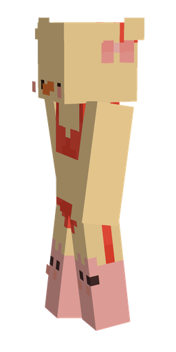 Orange skin: body, left side render