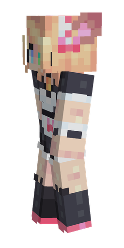 Black skin: body, left side render