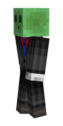 Black skin: body, left side render