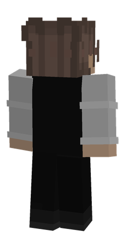Black skin: body, back render