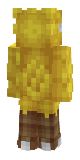Brown skin: body, back render