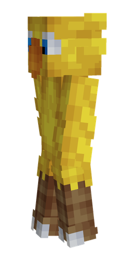 Brown skin: body, left side render