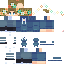 Blue skin: raw texture render