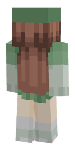 Green skin: body, back render