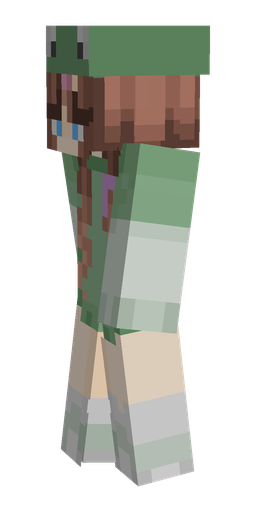 Green skin: body, left side render
