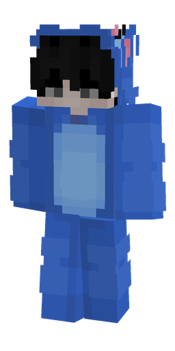 Blue skin: body, front render
