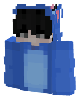 Blue skin: bust render