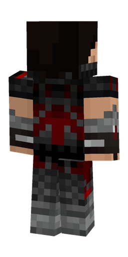 Black skin: body, back render