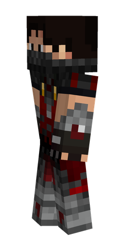 Black skin: body, left side render