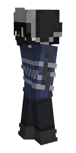 Black skin: body, left side render