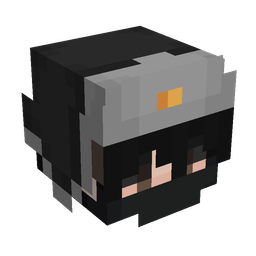 Black skin: head render