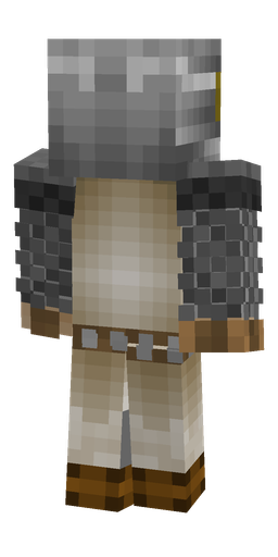 Black skin: body, back render