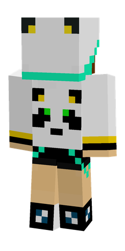 Black skin: body, back render