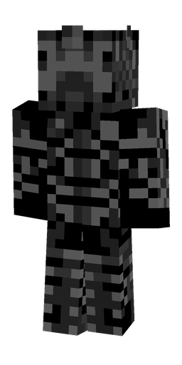 Black skin: body, back render