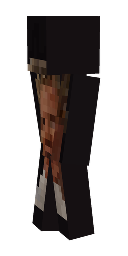Black skin: body, left side render