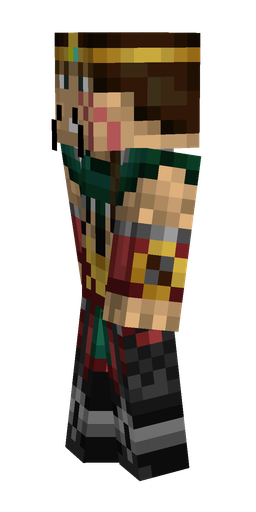 Black skin: body, left side render