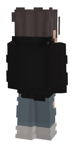 Black skin: body, back render