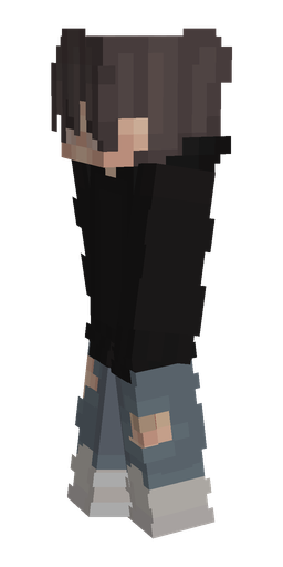 Black skin: body, left side render