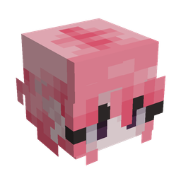 Pink skin: head render