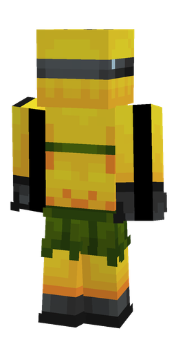 Black skin: body, back render