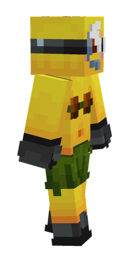 Black skin: body, right side render