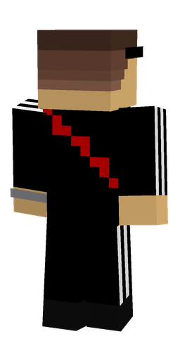 Black skin: body, back render