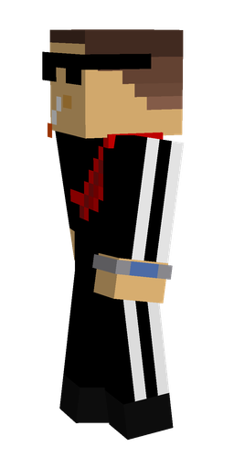 Black skin: body, left side render