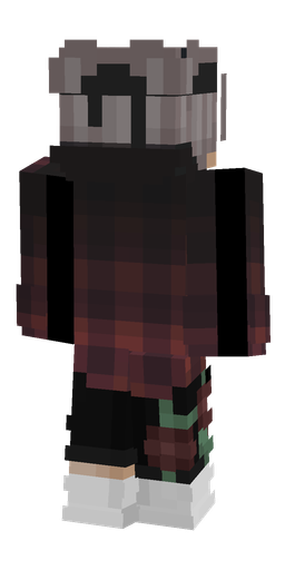 Black skin: body, back render