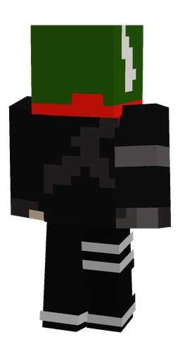 Black skin: body, back render