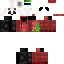 Black skin: raw texture render