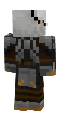 Black skin: body, back render