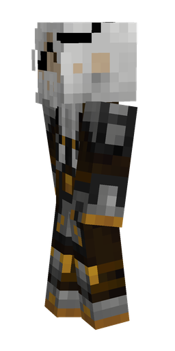 Black skin: body, left side render