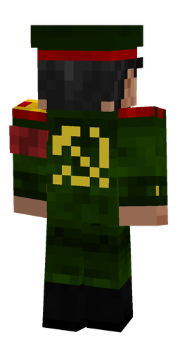 Black skin: body, back render