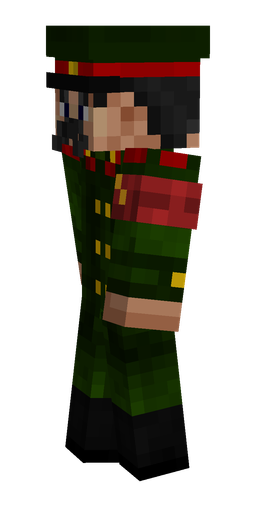 Black skin: body, left side render