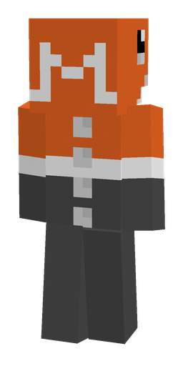 Black skin: body, back render