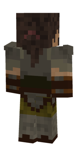 Black skin: body, back render