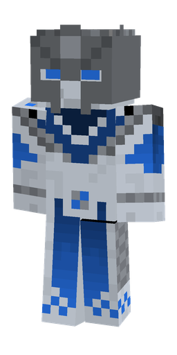 Blue skin: body, front render