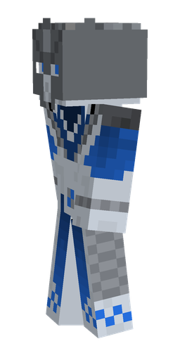 Blue skin: body, left side render