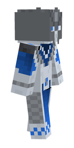 Blue skin: body, right side render