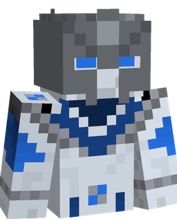 Blue skin: bust render