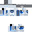 Blue skin: raw texture render