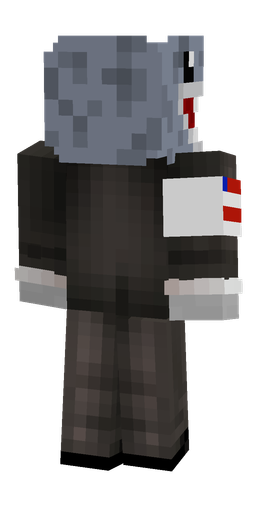 Black skin: body, back render
