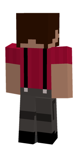 Black skin: body, back render