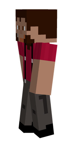 Black skin: body, left side render