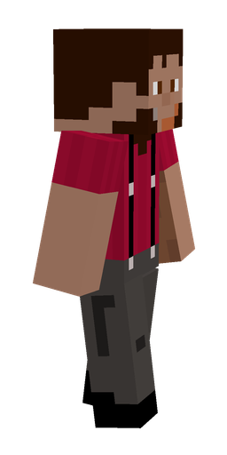 Black skin: body, right side render