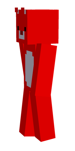 Red skin: body, left side render