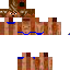 Brown skin: raw texture render