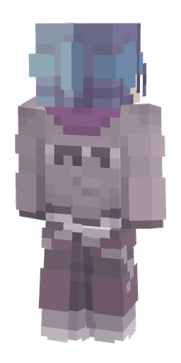 Blue skin: body, back render