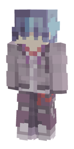 Blue skin: body, front render