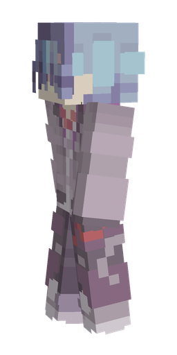 Blue skin: body, left side render